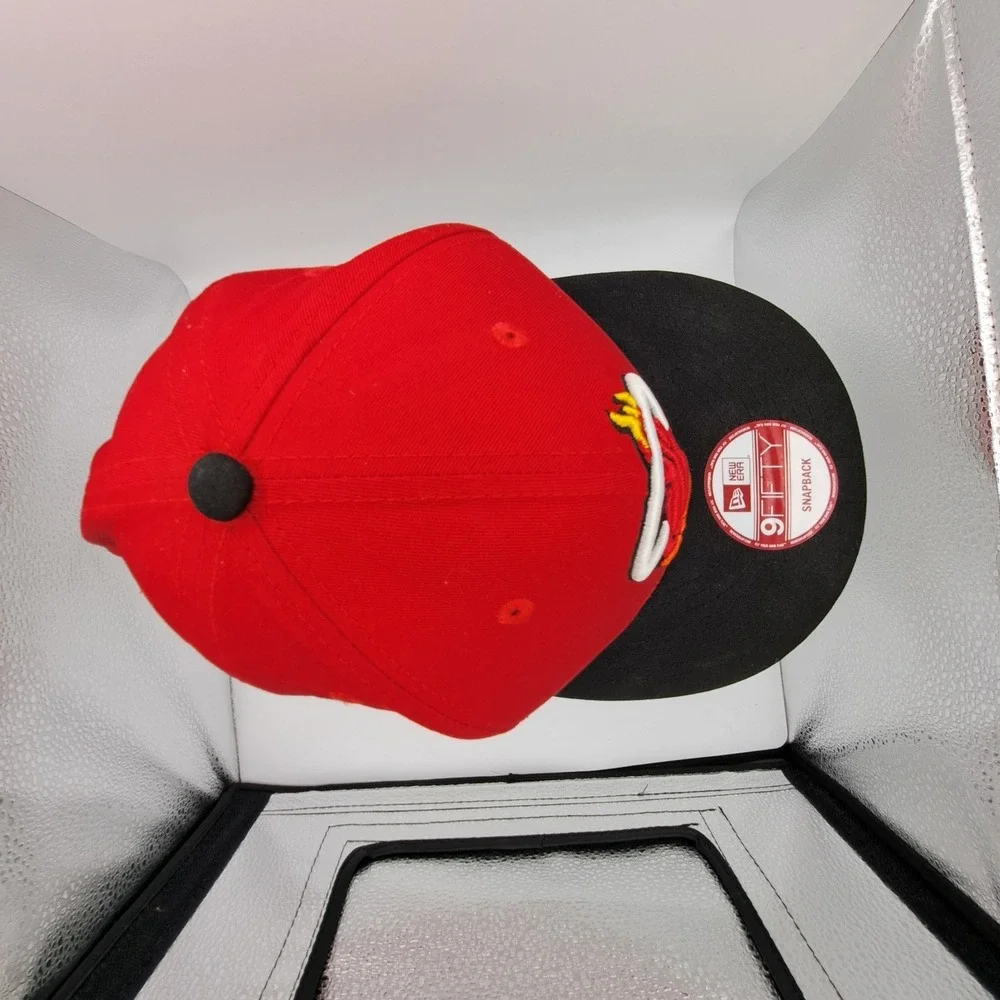 NEW New Era 9fifty Miami Heat Snapback Red Hat Hardwood Classics